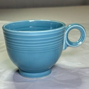 VINTAGE FIESTA CUP RING HANDLE TURQUOISE BLUE BY HOMER LAUGHLIN No Markings